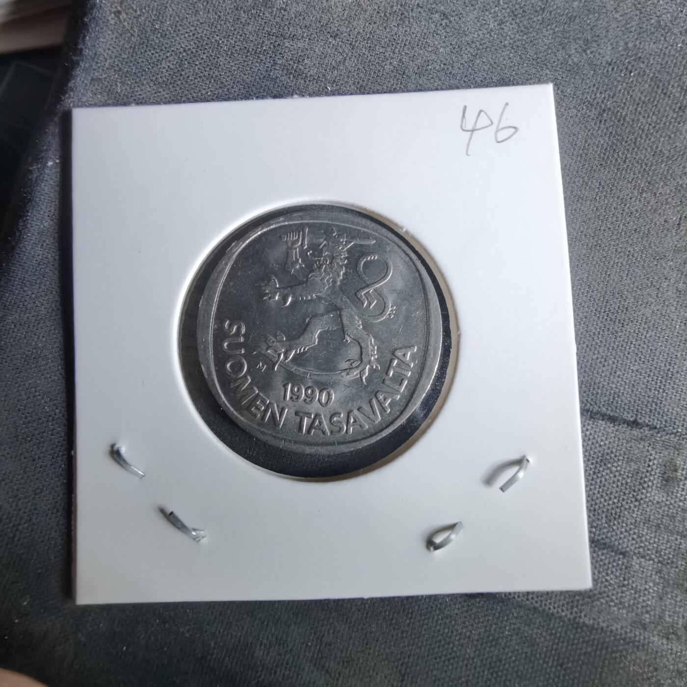 沼泽如烟--第989场 芬兰1990年1马克