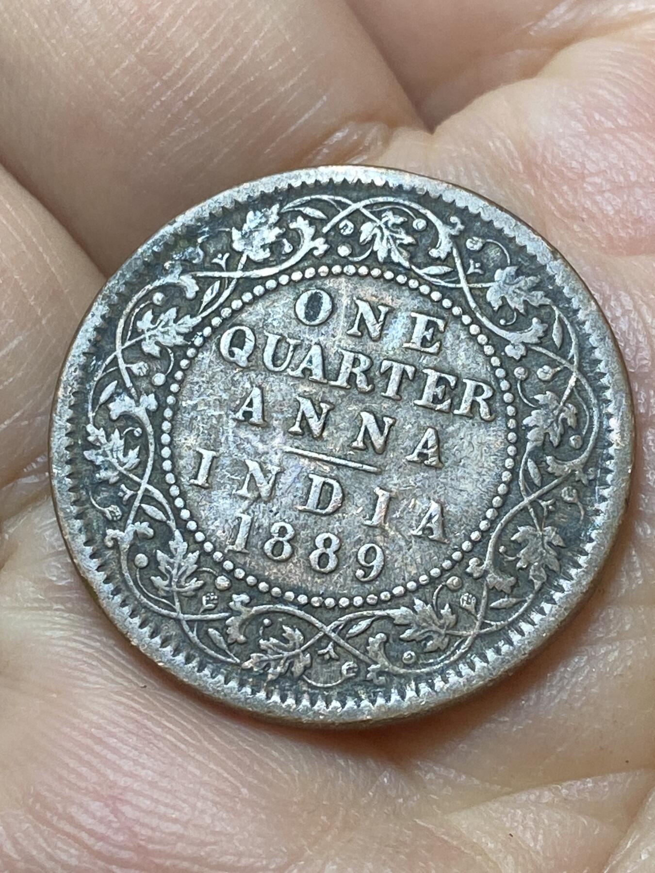 2026年第二十场(总第一百八十九场）外国好品散币场(免佣金) 英属印度1889年1/4安娜(维多利亚女王青年带冠第二版)