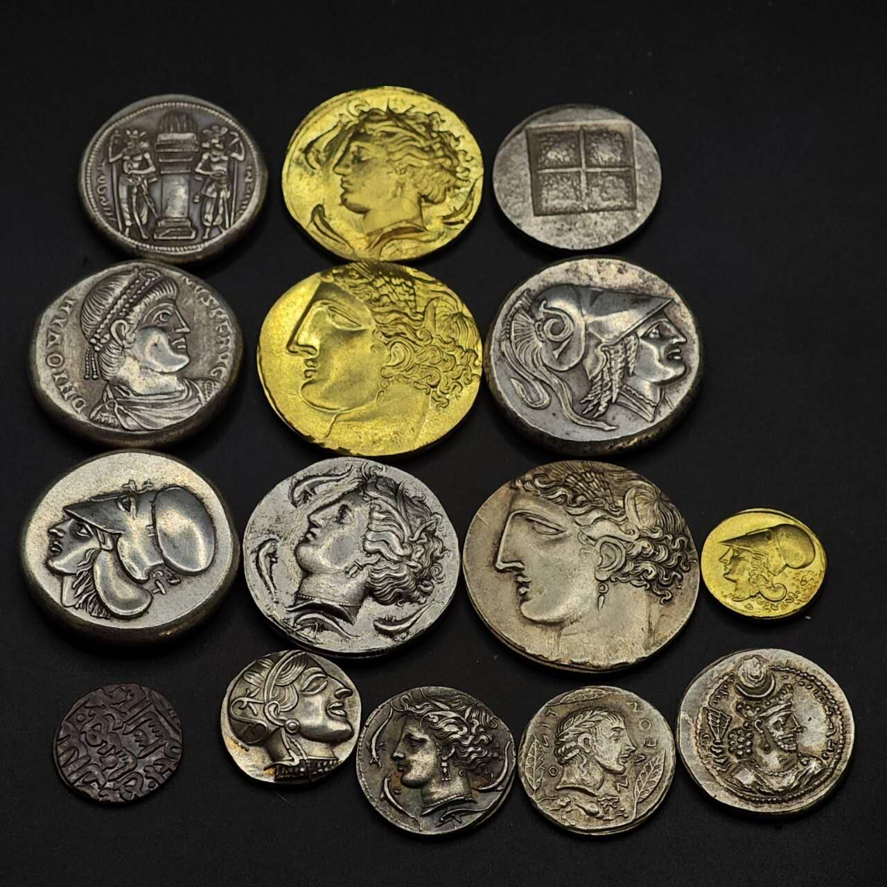  【淘币小摊】限时拍第八百六十六拍   散币场    年前最后一周之前预留8号9号全部发出请更换最新收货地址不方便收货的请勿参拍或者顺丰到付 古希腊罗马工艺品15枚