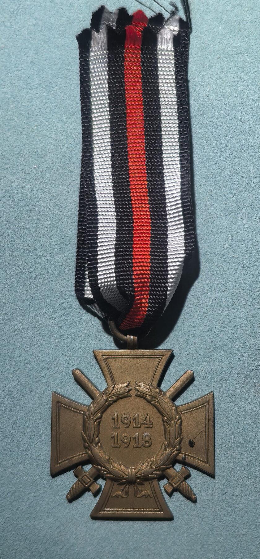 盛世勋华——号角文化勋章邮票专场拍卖第304期 德国（一战）佩剑兴登堡奖章 带G11厂标