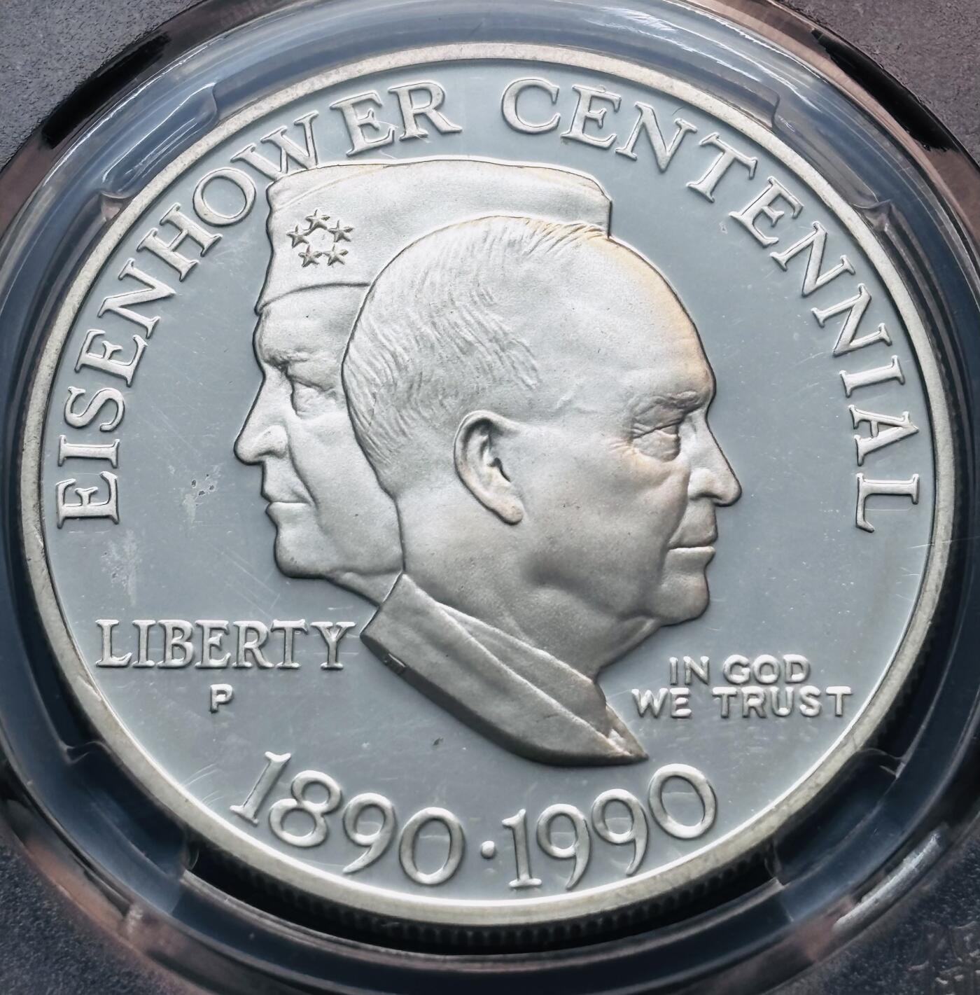 【金马踏春，泉马奔腾】2026 年新年贺岁场，（定于年初五接财神截拍）祝各位老板马到成功，马上有钱，愿岁岁平安喜乐顺遂 1990 年美国艾森魏豪尔 1 美元纪念银币 MS69 亚军分，26.7 克 900 银