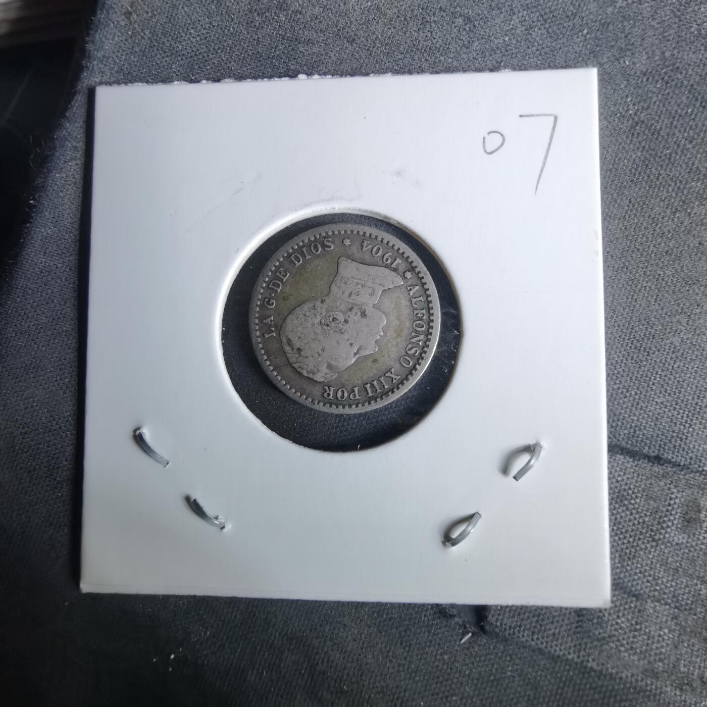 沼泽如烟--第989场 西班牙1904年50分银币阿方索十三世军装版