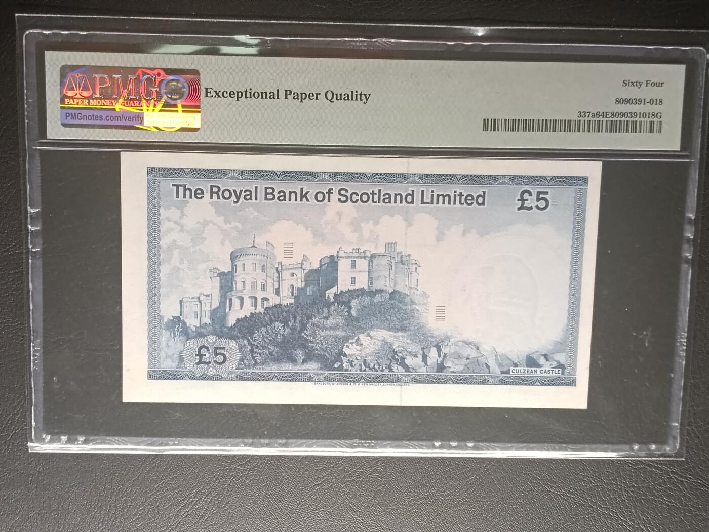 【年前末拍！】2026二月第二期，总216期 苏格兰皇家银行1981年PMG64epq，末年份，早期少见中高面值品种
