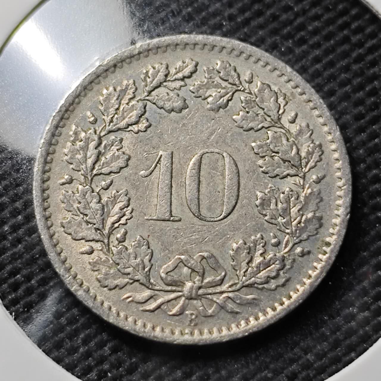 KK钱币收藏小铺  第394期  2月预留时间 周末发货  1968瑞士10分