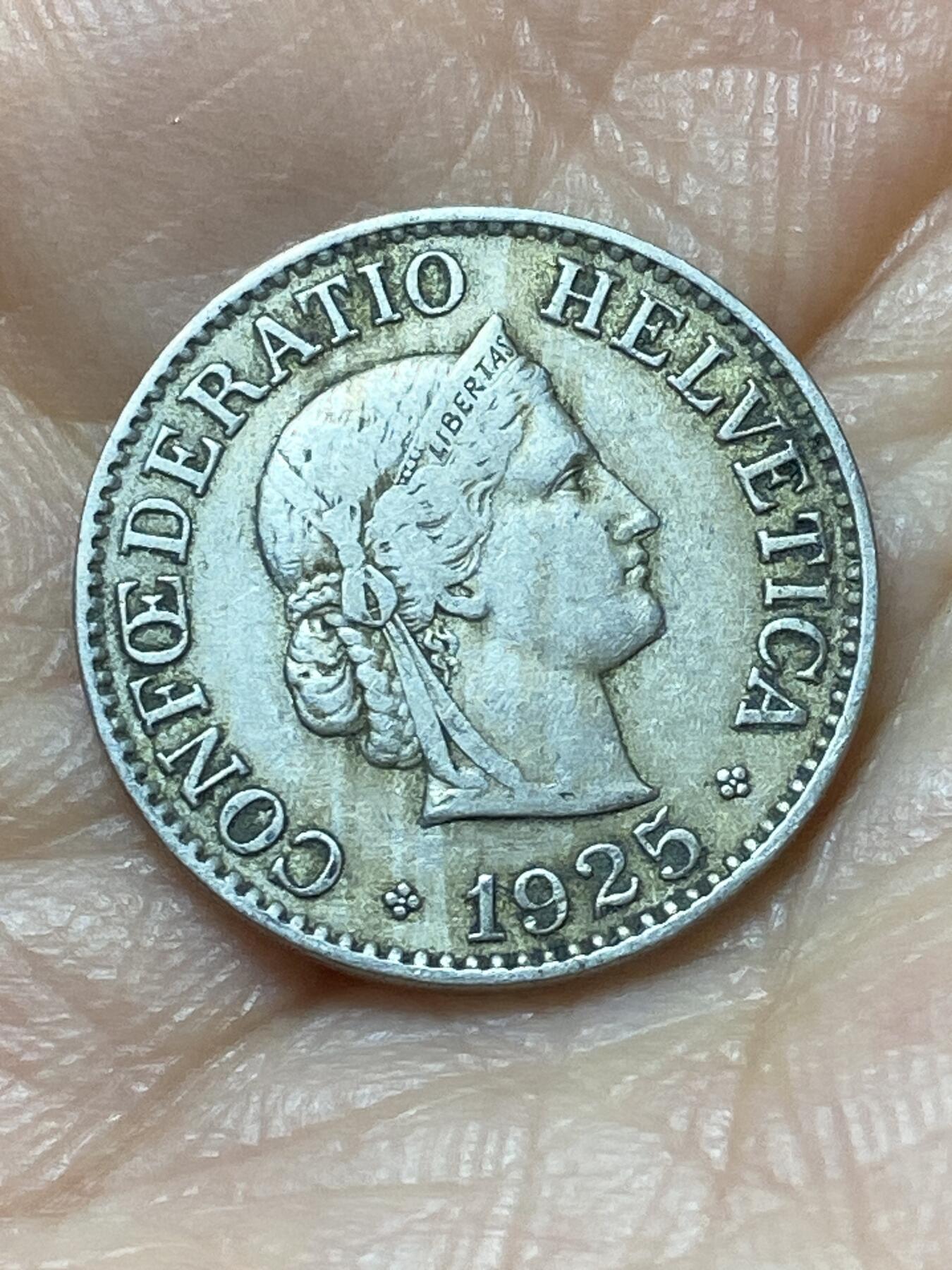 2026年第二十场(总第一百八十九场）外国好品散币场(免佣金) 瑞士🇨🇭1925年10拉彭(第二版，B标伯尔尼造)