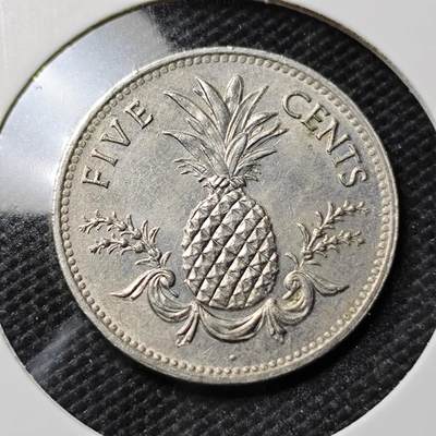 KK钱币收藏小铺  第394期  2月预留时间 周末发货 -  巴哈马5分