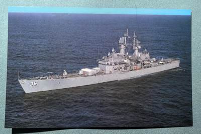 盛世勋华——号角文化勋章邮票专场拍卖第304期 - 美国冷战时期军舰专题明信片 美国海军“加利福尼亚”号核动力导弹巡洋舰 
