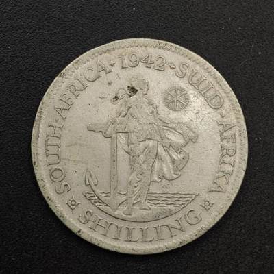 【淘币小摊】实时拍第八百六十七拍   小银币散币场    年前最后一周之前预留8号9号全部发出请更换最新收货地址不方便收货的请勿参拍或者顺丰到付 - 南非1942年乔治六世一先令银币