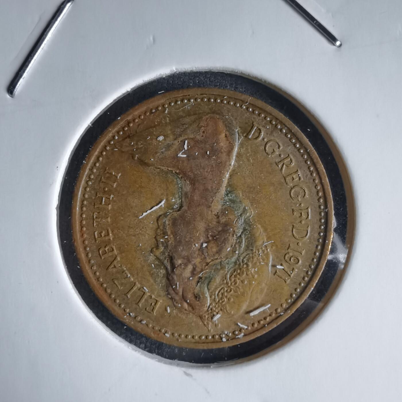 沼泽如烟--第988场 英国1971年1便士