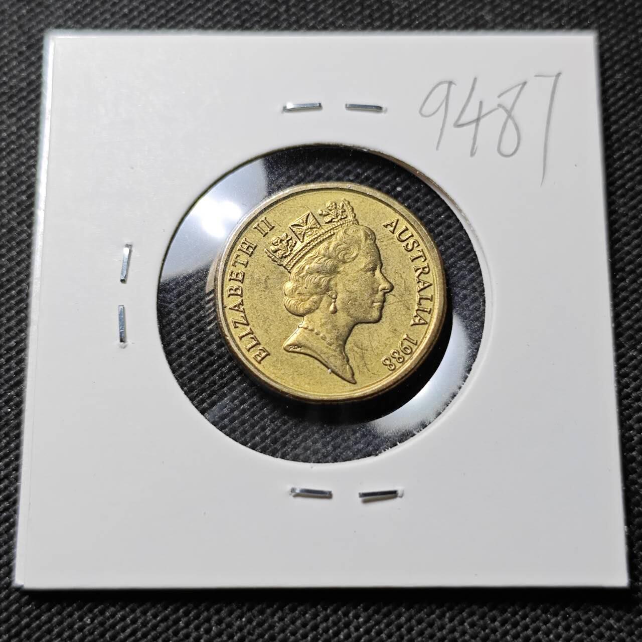 KK钱币收藏小铺  第394期  2月预留时间 周末发货 1988澳大利亚土著人2元 