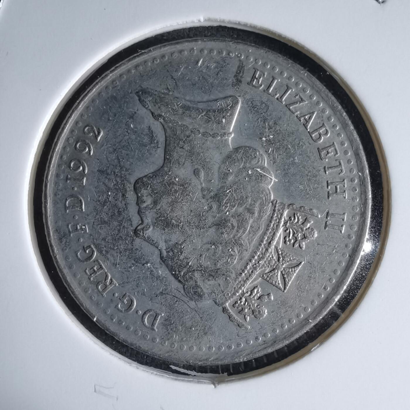 沼泽如烟--第988场 英国1992年10便士