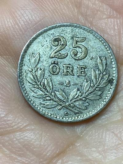 2026年第二十场(总第一百八十九场）外国好品散币场(免佣金) - 瑞典🇸🇪1940年25欧尔(古斯塔夫五世时期第一版，G标，600银)