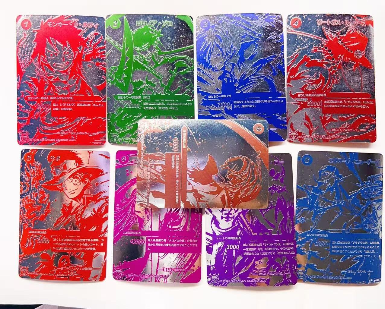卡有江湖粉丝专场第八期（持续收拍，送拍联系我哦）  藏无缺璇哥 海贼王 路飞的牵绊 亮银拉丝 9张 自制卡