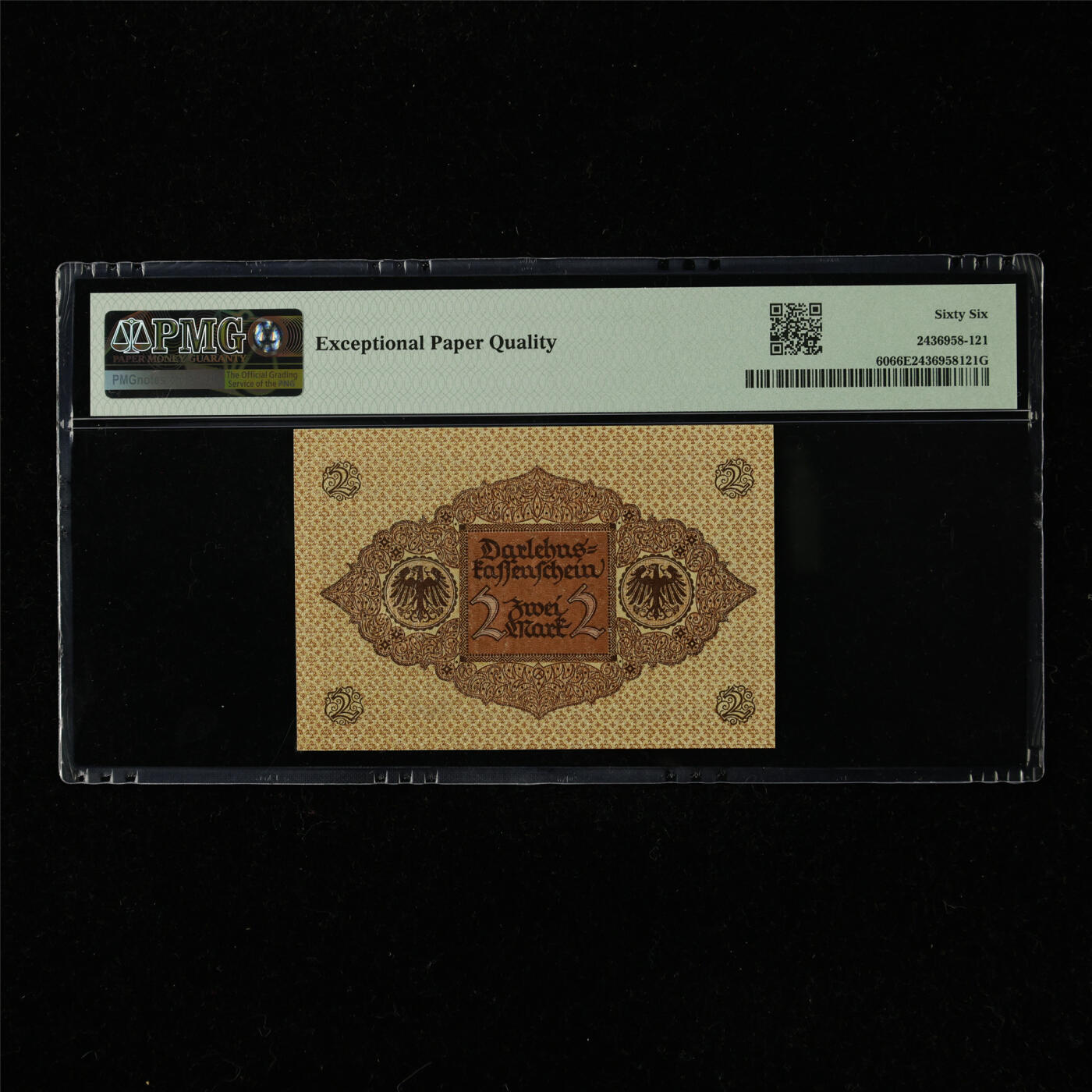 【亘邦集藏】第220期拍卖 1920年 德国2马克 PMG 66EPQ 159067323