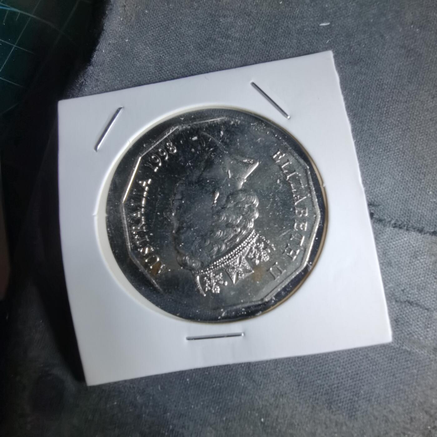 沼泽如烟--第988场 澳大利亚1998年50分纪念币