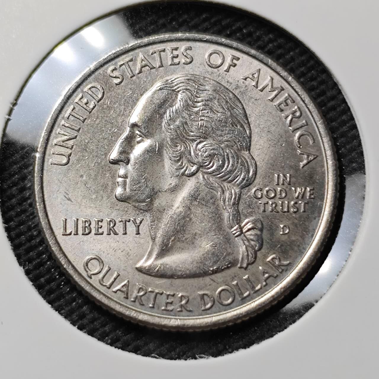 KK钱币收藏小铺  第394期  2月预留时间 周末发货  2000美国25美分纪念币