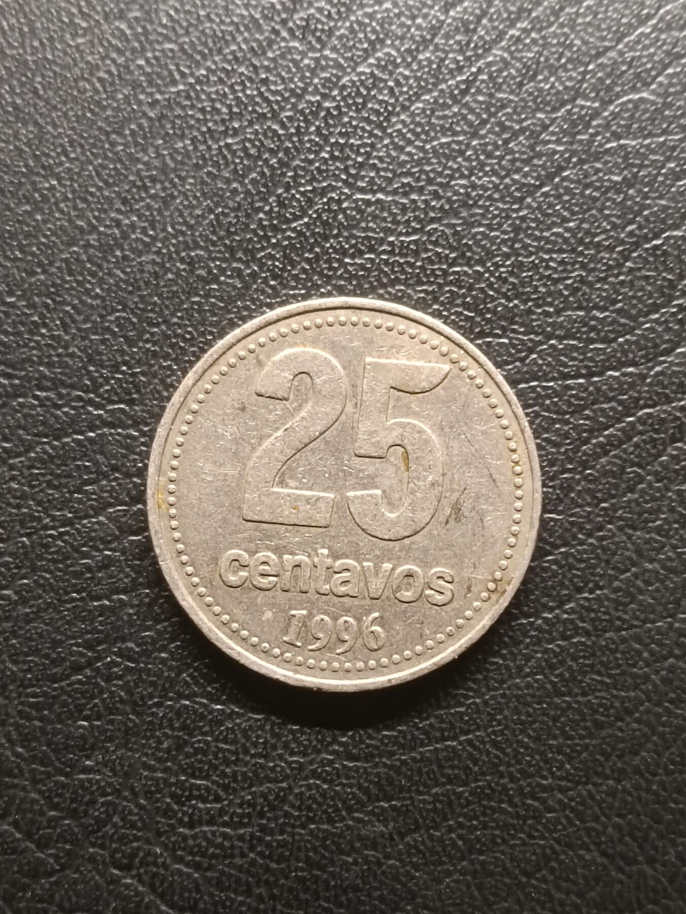 荟藏特别场次第一期——“社长的钢镚堆” 阿根廷1996年25分 银色白铜版本