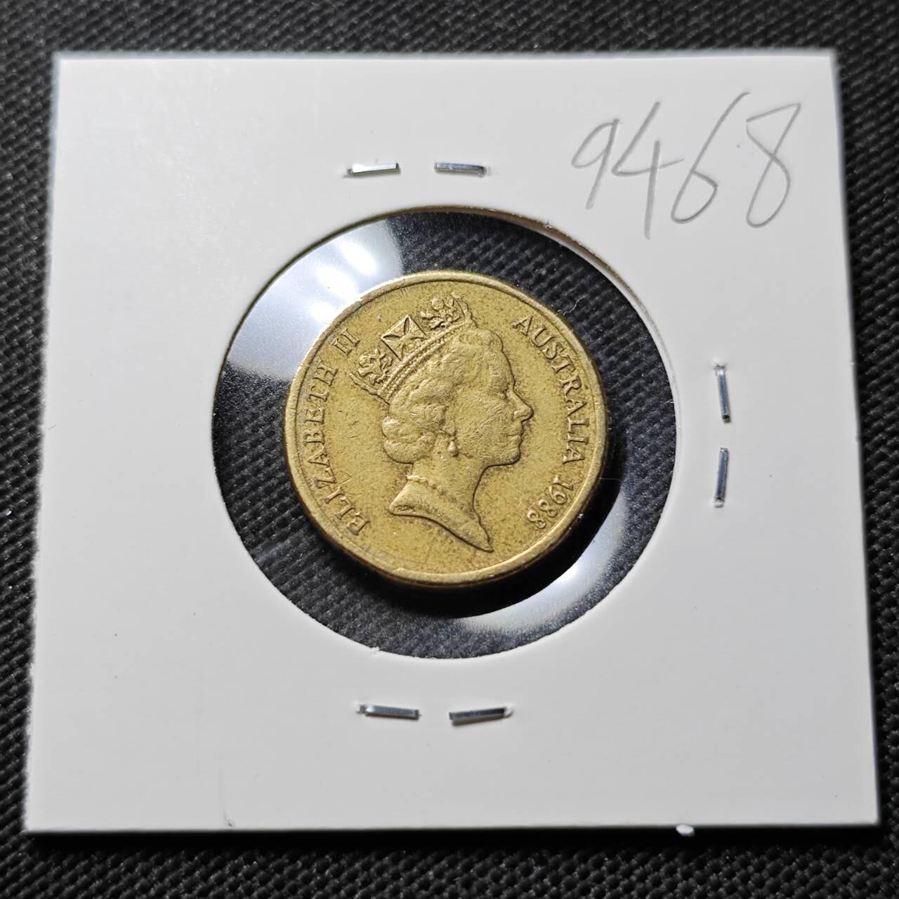 KK钱币收藏小铺  第394期  2月预留时间 周末发货 1988澳大利亚土著人2元 