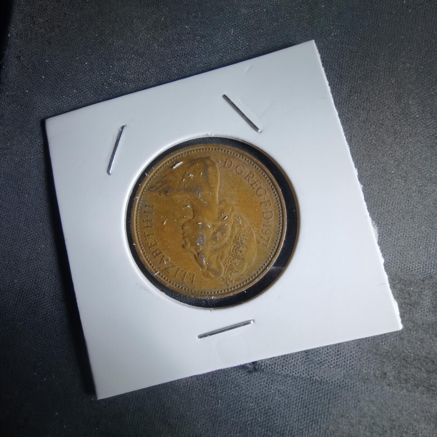 沼泽如烟--第988场 英国1971年2便士