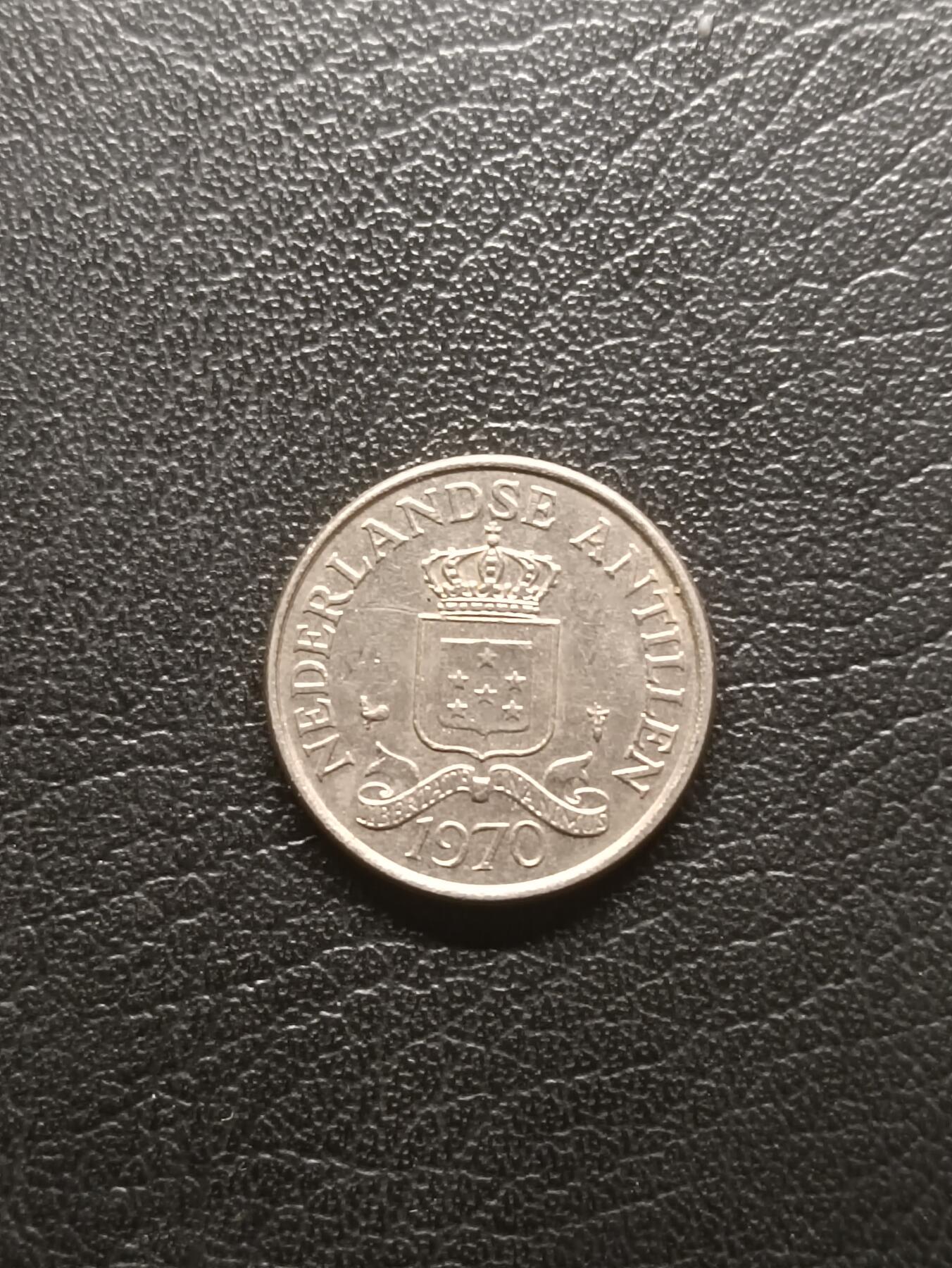 荟藏特别场次第一期——“社长的钢镚堆” 荷属安的列斯1970年25分 首年份 镍制