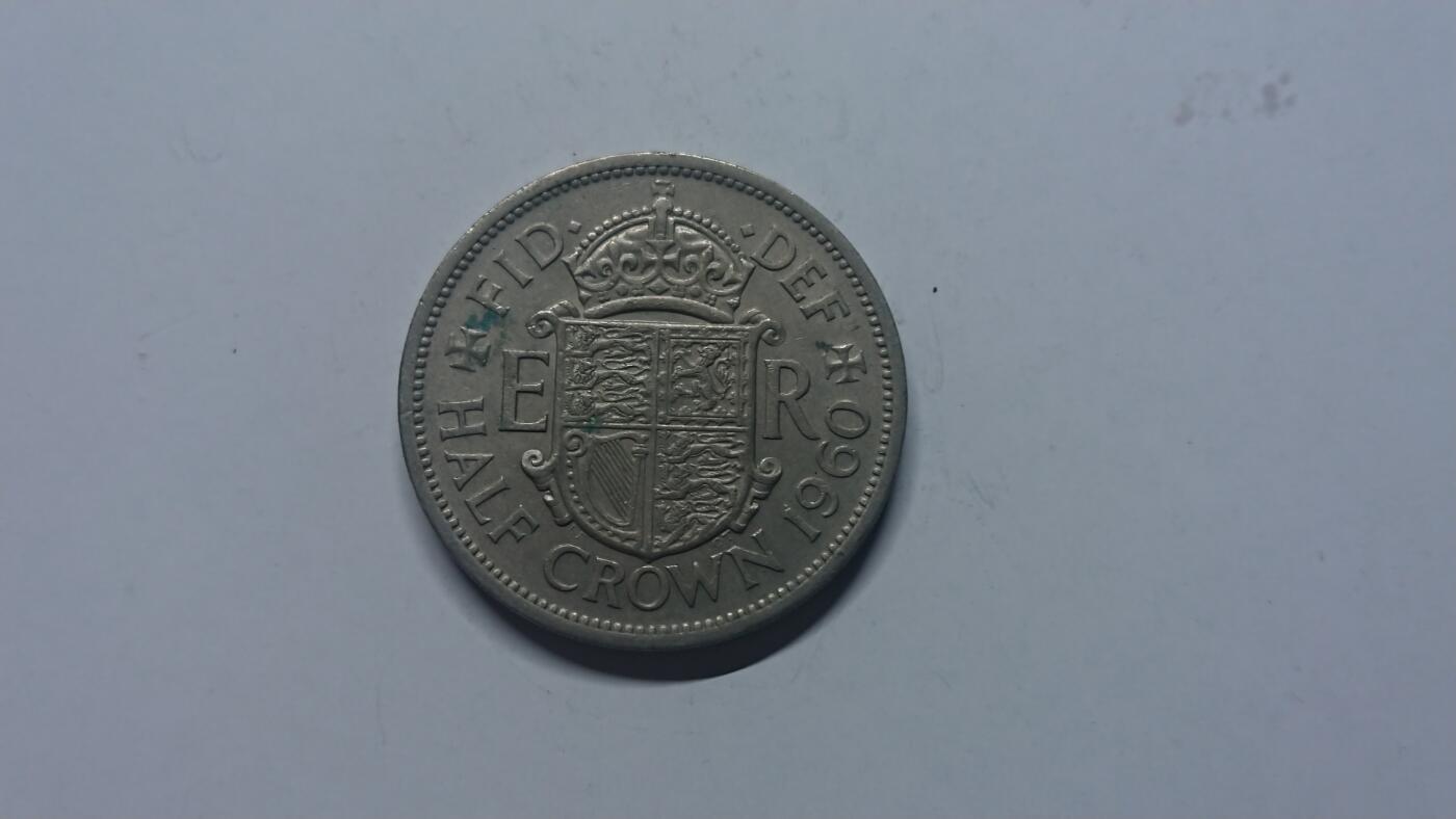 松南世界钱币——260205 英国1960年1/2克朗镍币