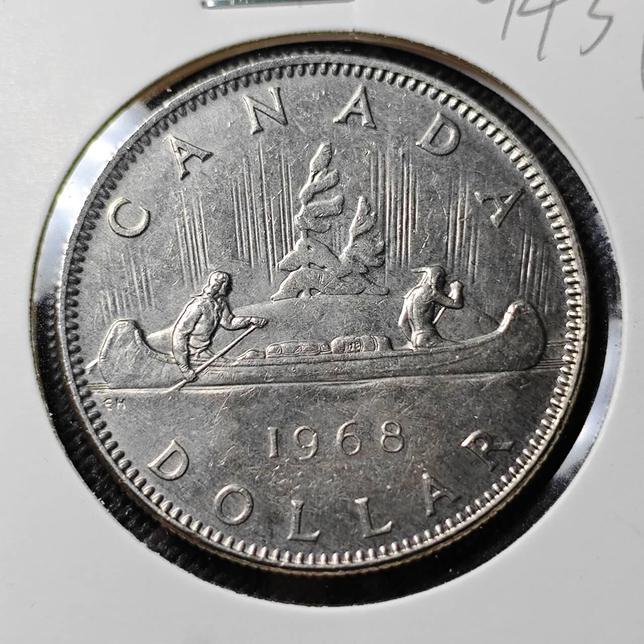 KK钱币收藏小铺  第394期  2月预留时间 周末发货  1968加拿大1元
