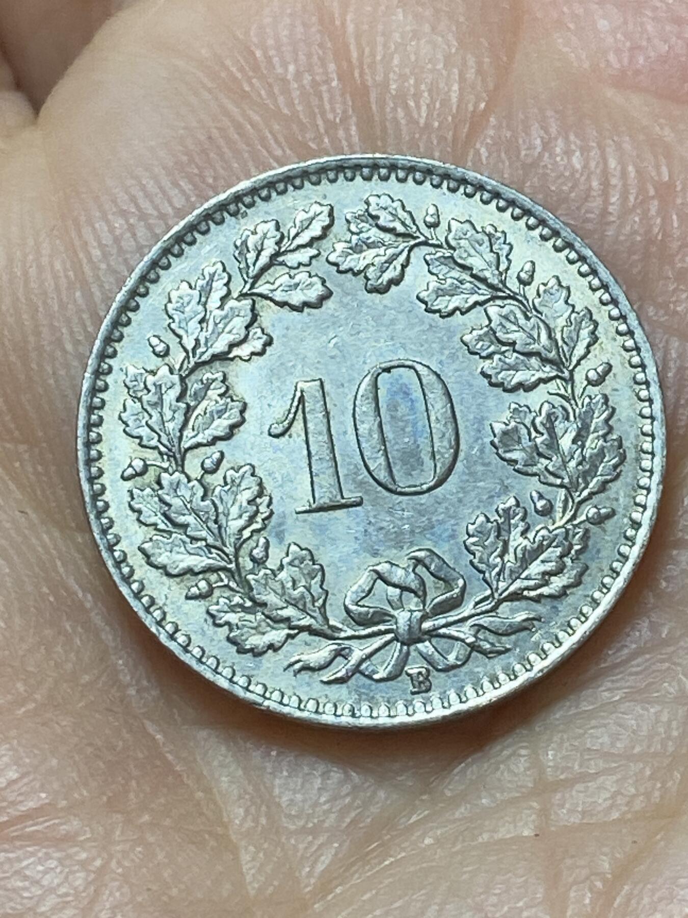 2026年第二十场(总第一百八十九场）外国好品散币场(免佣金) 瑞士🇨🇭1957年10拉彭(第二版，B标伯尔尼造)