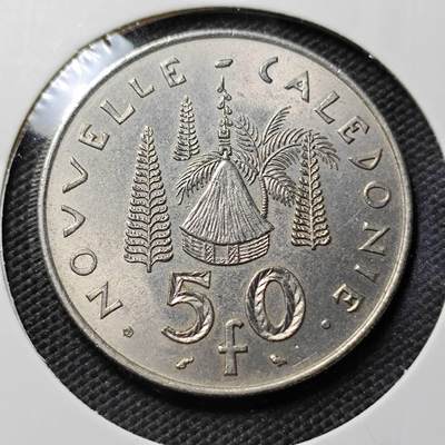 KK钱币收藏小铺  第394期  2月预留时间 周末发货 - 1972法属新喀里多尼亚50法郎