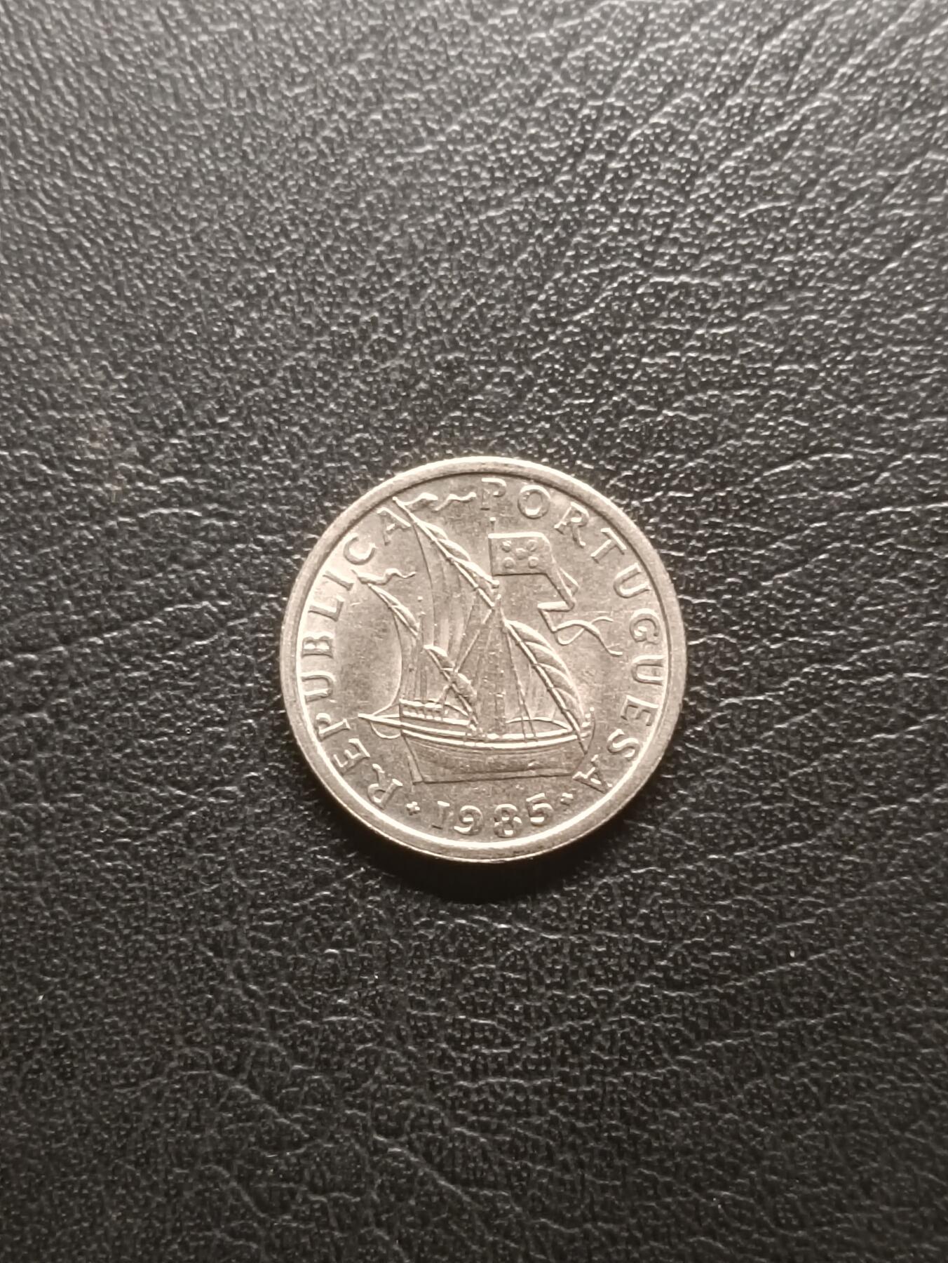 荟藏特别场次第一期——“社长的钢镚堆” 葡萄牙1985年2.5艾斯库多 白铜制