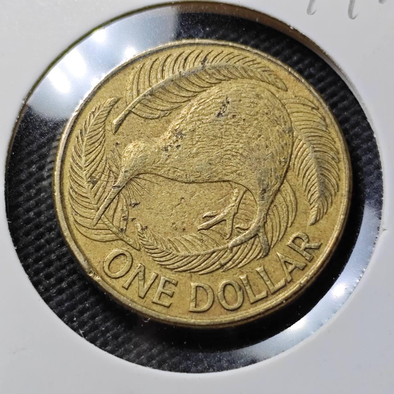 KK钱币收藏小铺  第394期  2月预留时间 周末发货 1990新西兰1元 