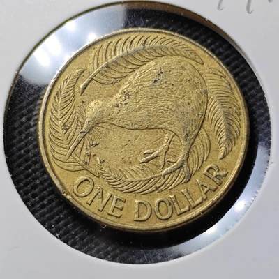 KK钱币收藏小铺  第394期  2月预留时间 周末发货 - 1990新西兰1元 