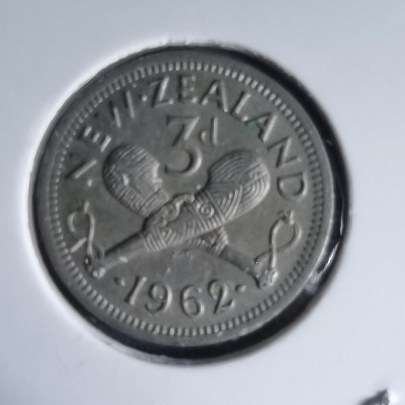 沼泽如烟--第988场 新西兰1962年3便士