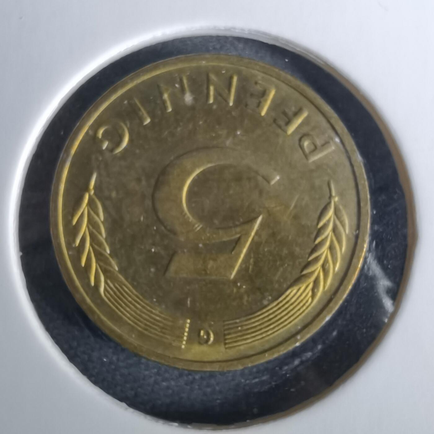 沼泽如烟--第989场 德国1995年5芬尼