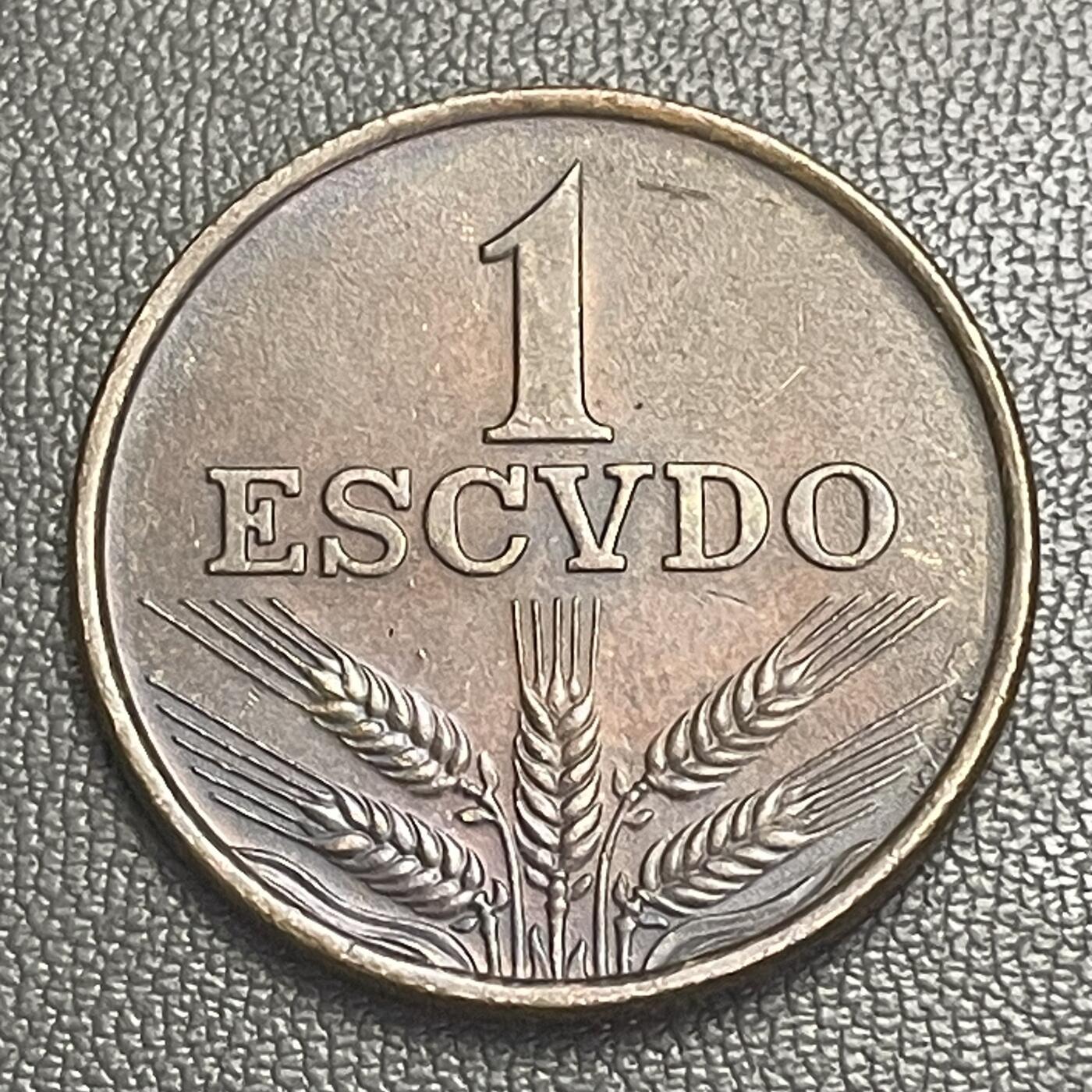 回流0207 葡萄牙1973年1埃斯库多铜币