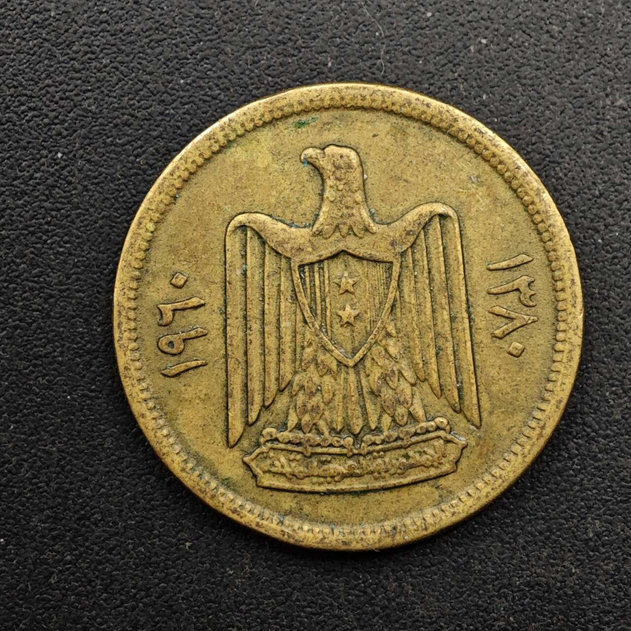  【淘币小摊】限时拍第八百六十六拍   散币场    年前最后一周之前预留8号9号全部发出请更换最新收货地址不方便收货的请勿参拍或者顺丰到付 叙利亚1960年5皮阿斯特铜币