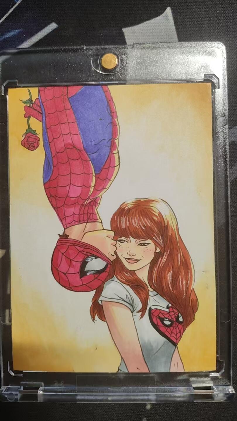 精品漫威手绘--顶级画师：小汤圆--1/1--蜘蛛侠名场面