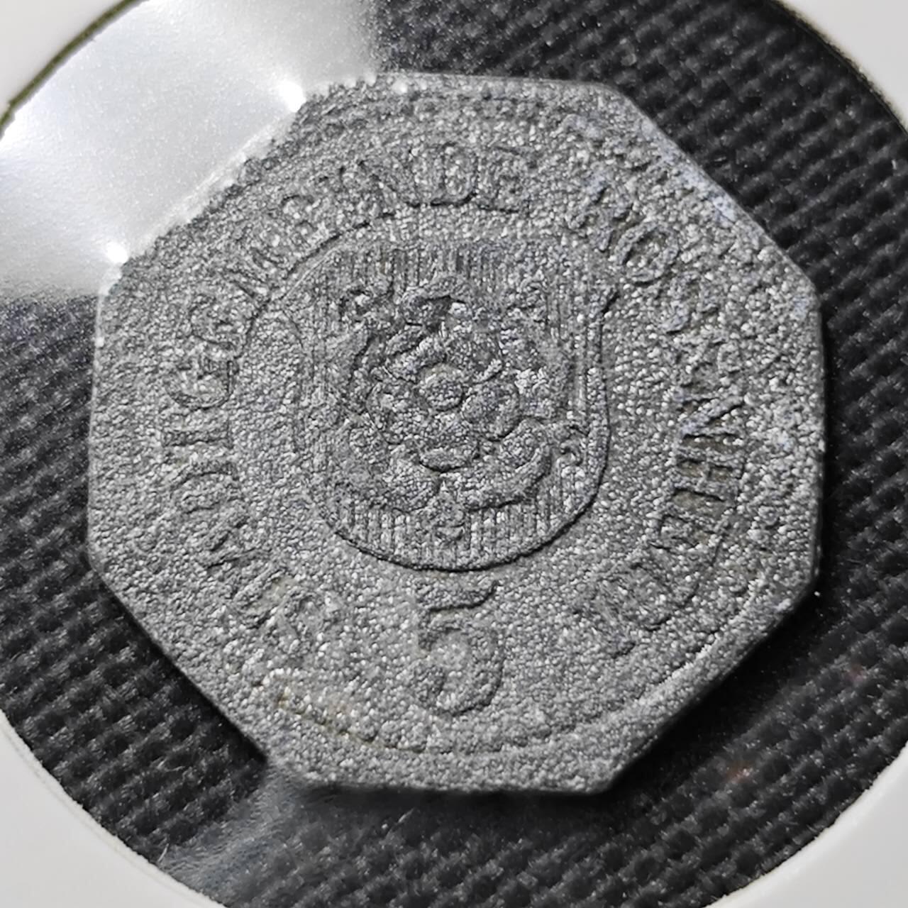 KK钱币收藏小铺  第394期  2月预留时间 周末发货  德国5芬尼 徳紧