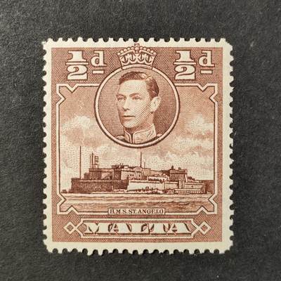 ↓君缘收藏735期☞钱币邮品↓无佣金、可寄存、满30元包邮  - 英属马耳他邮票，1938年乔治六世国王·圣安杰洛堡邮票