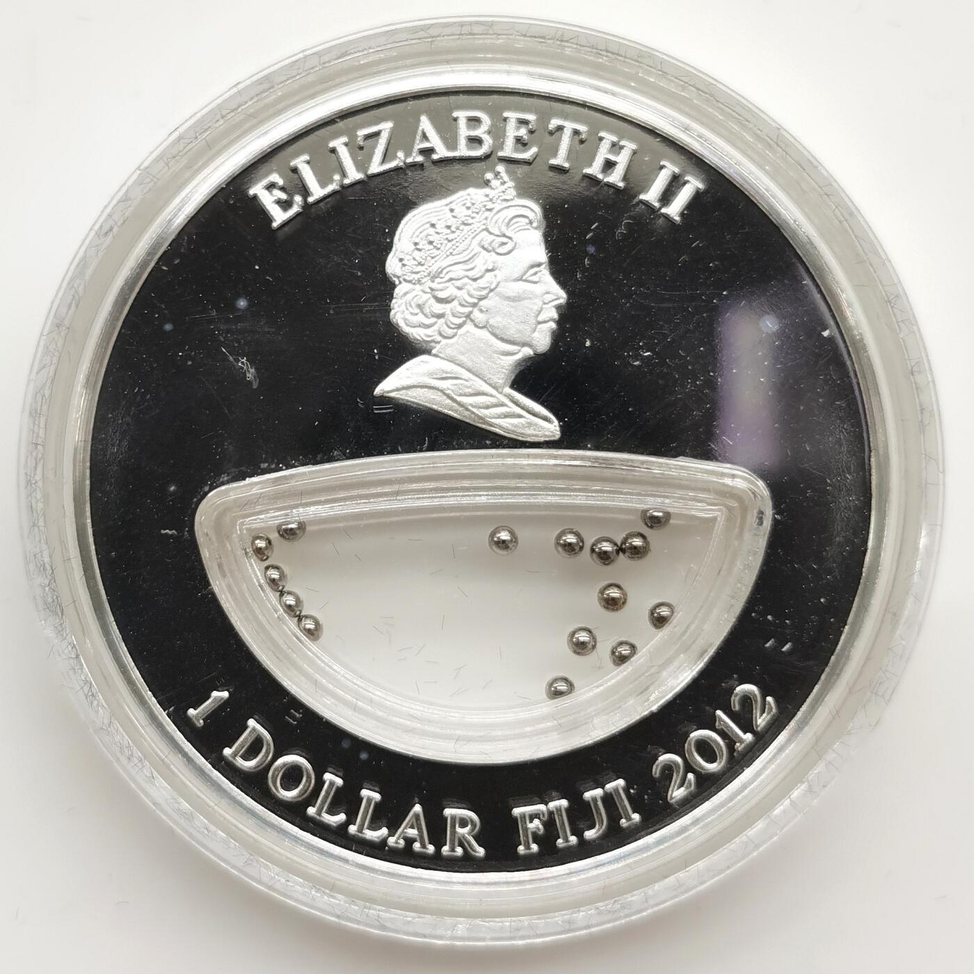 博洋堂“心向春光”2月精品大拍专场暨第160期（全场包邮） 2012年斐济1元精制银币 自然母亲的宝藏-铑 20克999银 发行量：999 盒证全