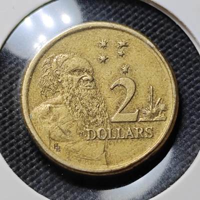 KK钱币收藏小铺  第394期  2月预留时间 周末发货 - 1988澳大利亚土著人2元 