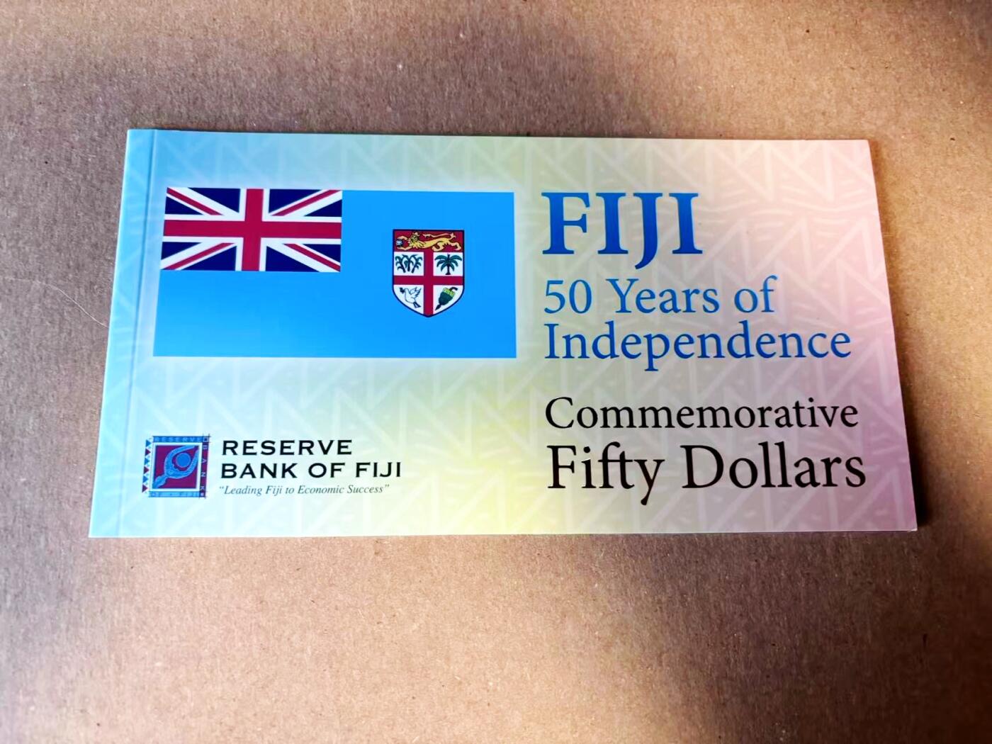 【Blue Auction】世界纸币精拍第784期——18级TOP拍卖/信誉/品质/专业/高效💫 【带册 FA首发冠无47】斐济 2020年50元 全新UNC