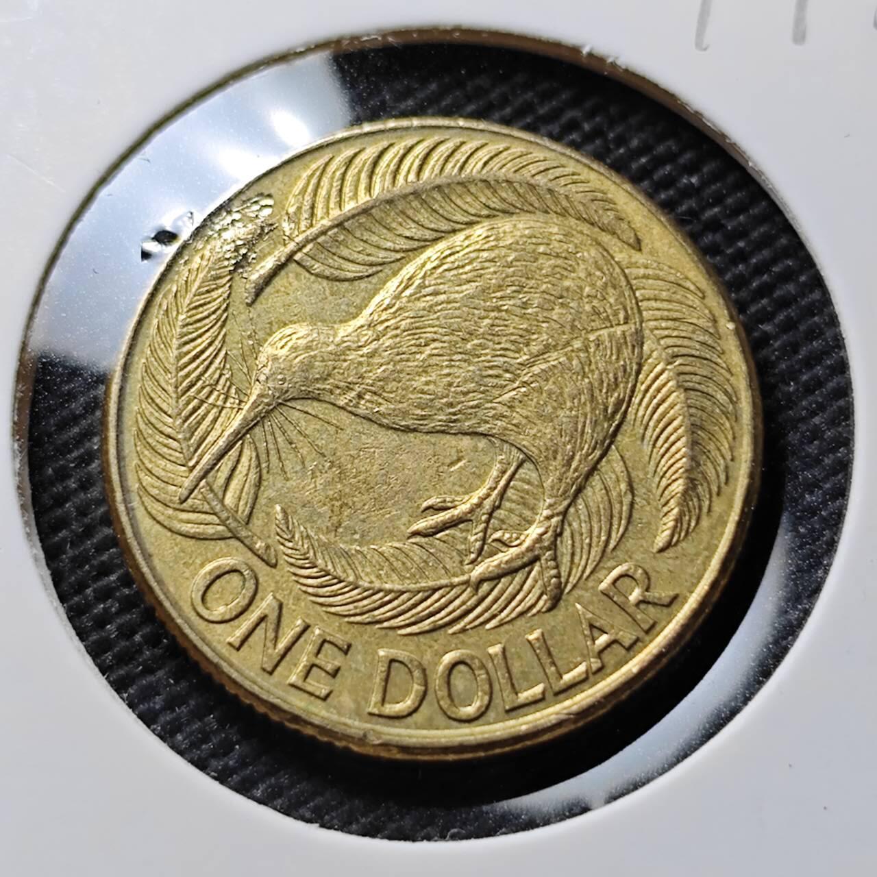 KK钱币收藏小铺  第394期  2月预留时间 周末发货 1990新西兰1元 