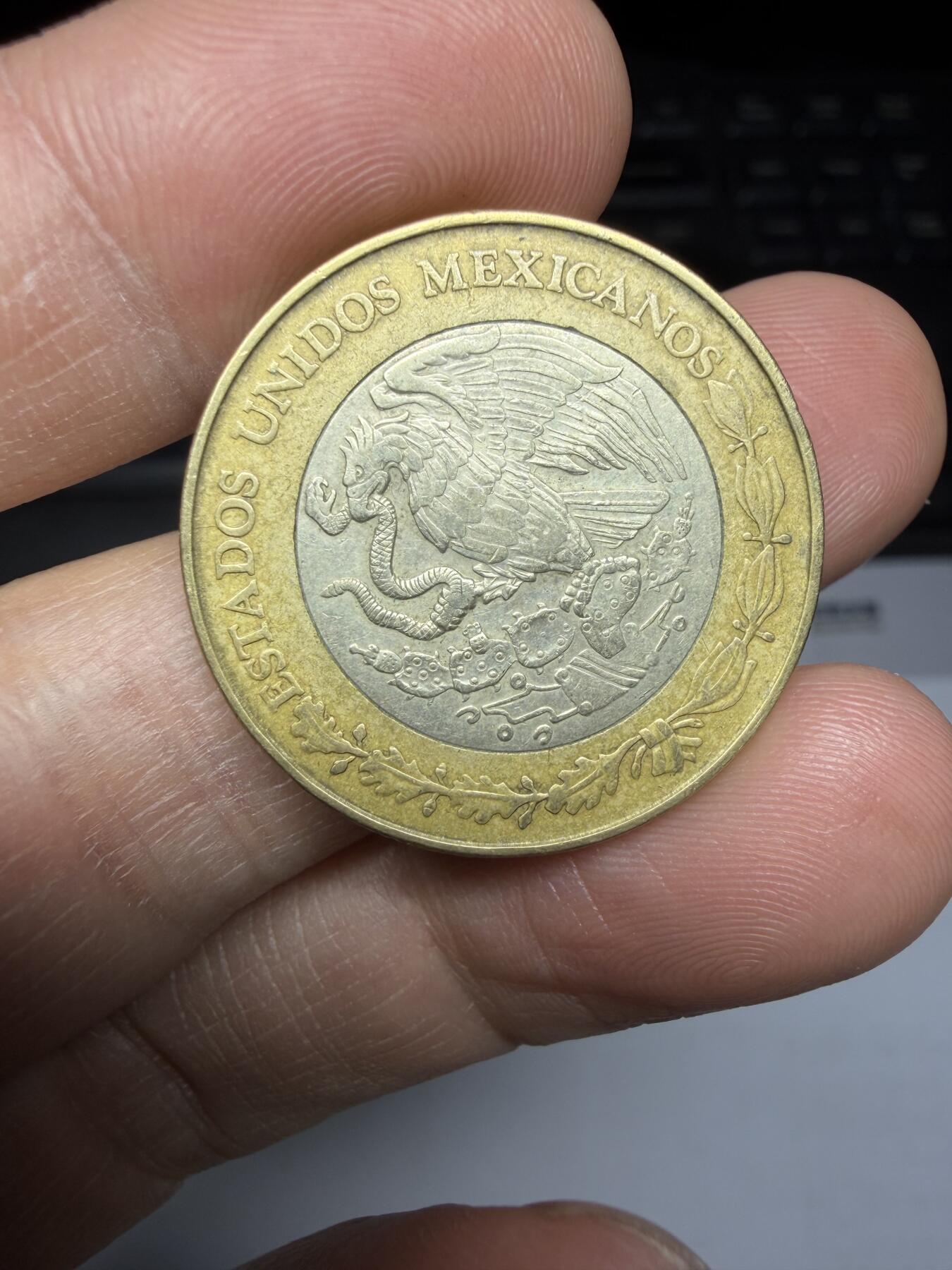 2025年集古藏今外币拍卖第二期-第5场—（总第305拍），可以寄存60天，满160元包邮。 1998年墨西哥10比索