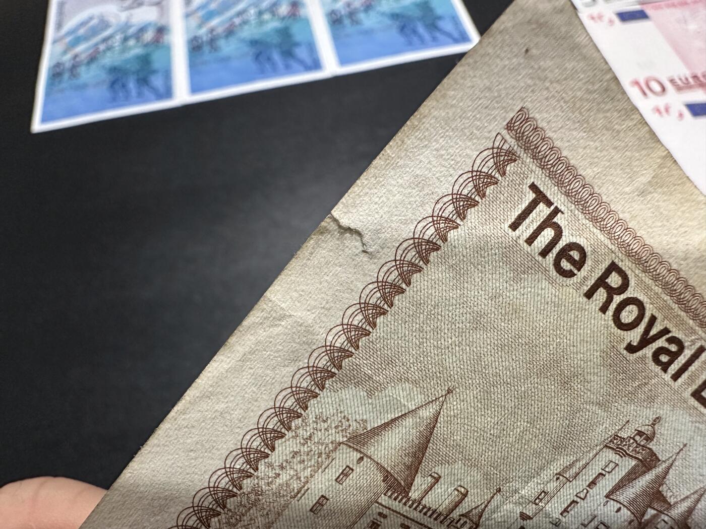 《外钞收藏家》第六百零九期（农历年前收官场、本期年后快递恢复正常再发货）（本平台长期征集拍品、欢迎藏友们联系合作） 1978年苏格兰皇家银行10镑 非全新 品相如图