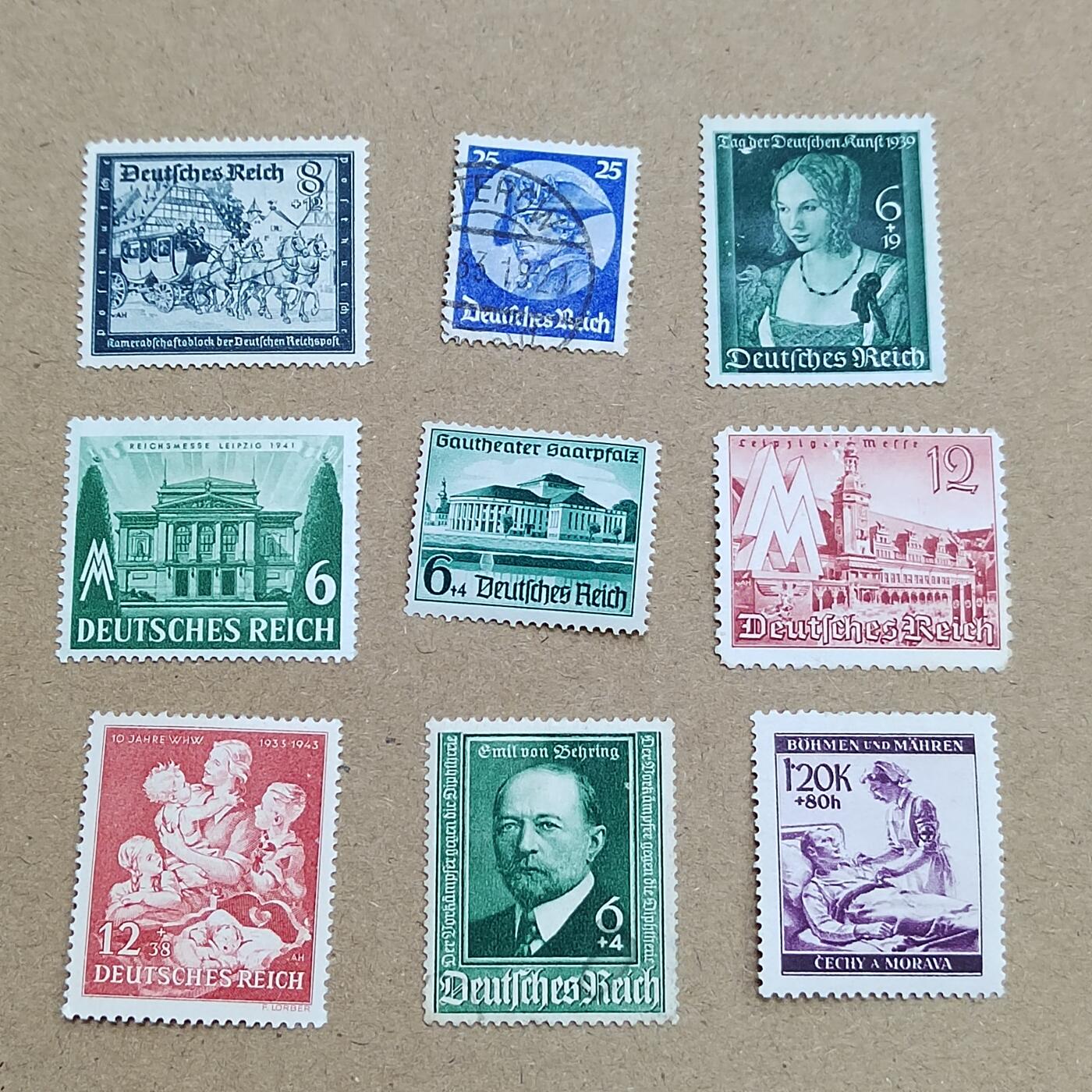 PCAI钱币 6-750  邮票邮品小专场 德国二战邮票