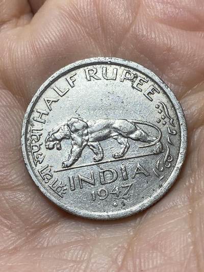 2026年第二十场(总第一百八十九场）外国好品散币场(免佣金) - 英属印度1947年1/2卢比(乔治六世第七版，b版孟买造)