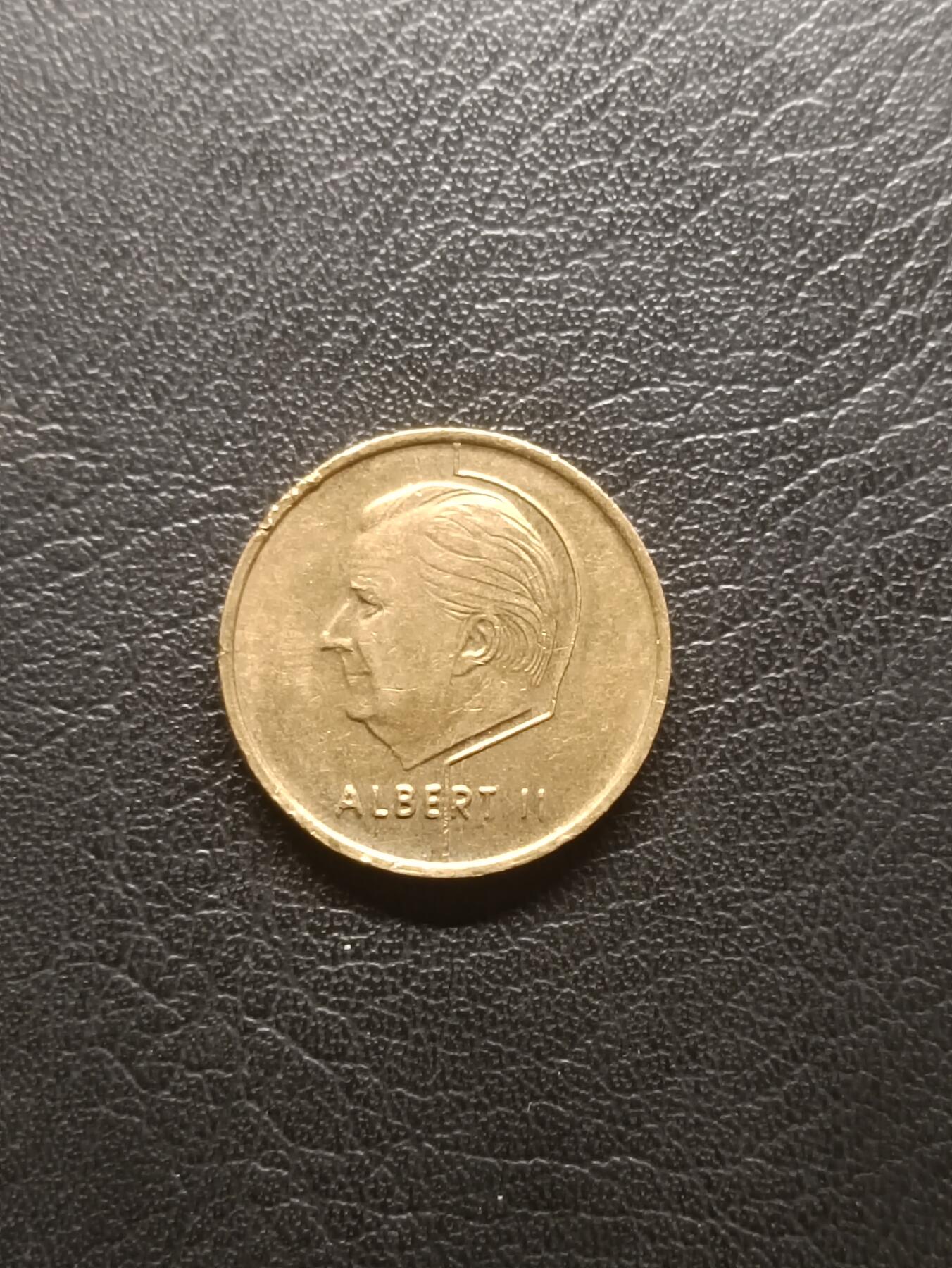 荟藏特别场次第一期——“社长的钢镚堆” 比利时1994年5法郎 荷兰文版 阿尔伯特二世 铝青铜制