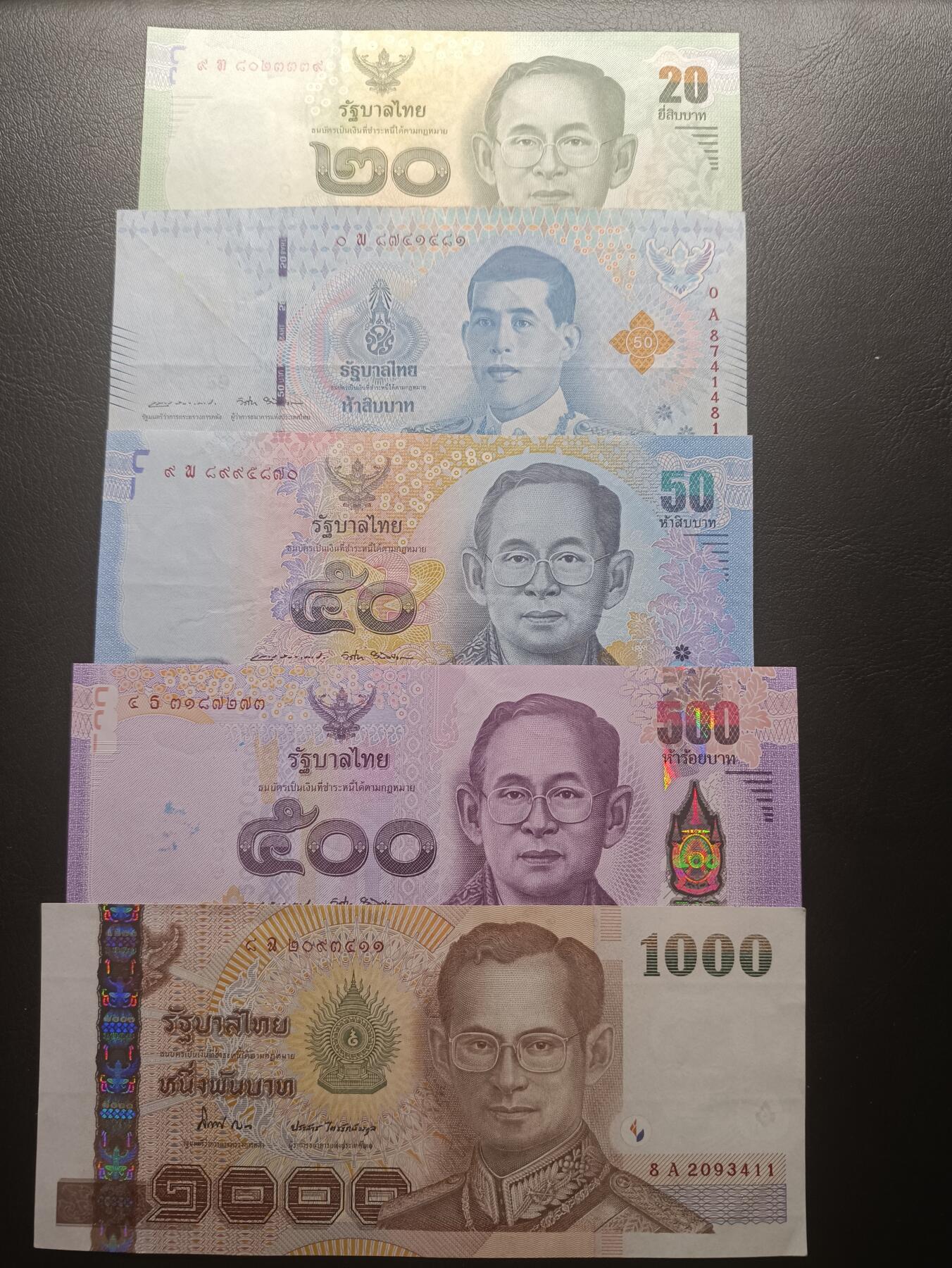 【年前末拍！】2026二月第二期，总216期 泰国纸币批量五张流通品相—UNC