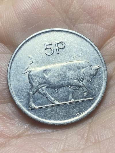 2026年第二十场(总第一百八十九场）外国好品散币场(免佣金) - 爱尔兰🇮🇪1986年5便士(共和国时期第二套第一版，大尺寸版)