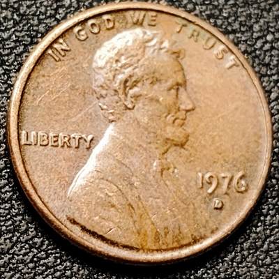 泉币菌-第181场- 精品福利场 - 1976年 美国林肯1美分铜币 19mm